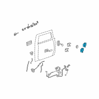 OEM 2004 Hummer H2 Hinge Diagram - 15134975