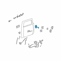 OEM 2005 Hummer H2 Check, Front Side Door Diagram - 15828959