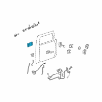 OEM 2009 Hummer H2 Handle, Outside Diagram - 25845866