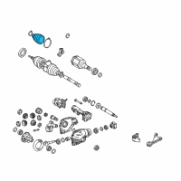 OEM Toyota Sequoia Outer Boot Diagram - 04427-0C020