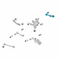 OEM Hyundai Genesis Coupe Front Arm Assembly-Rear Upper, RH Diagram - 55101-2M500