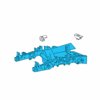 OEM 2003 Ford Expedition Transmission Crossmember Diagram - 2L1Z-6A023-CA