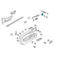 OEM Ford Mustang Window Switch Diagram - FR3Z-14529-AB