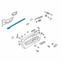 OEM 2021 Ford Mustang Belt Weatherstrip Diagram - FR3Z-6321457-B