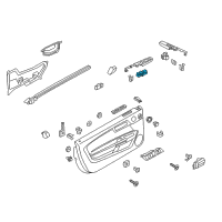 OEM 2015 Ford Mustang Window Switch Diagram - FR3Z-14529-AC