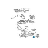 OEM 2009 Dodge Ram 3500 Resistor-Blower Motor Diagram - 68004539AA