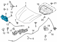 OEM Ford Mustang Mach-E LATCH ASY - HOOD Diagram - LJ8Z-16700-A