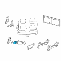OEM Chrysler Town & Country CUPHOLDER-CUPHOLDER Diagram - 5003198AA