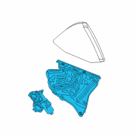 OEM 2012 Chevrolet Camaro Window Regulator Diagram - 22870073