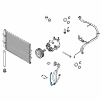 OEM 2017 Ford Transit-250 Front AC Tube Diagram - BK3Z-19972-A