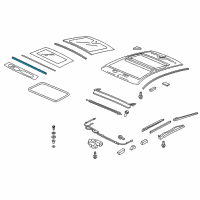 OEM 2010 Acura ZDX Gap Seal, Glass Front Diagram - 70206-SZN-A01