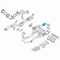 OEM BMW Tailpipe Trim, Chrome Diagram - 18-10-7-848-537