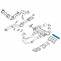 OEM 2017 BMW M3 Thermal Protection, Rear Silencer, Rear Diagram - 51-48-8-059-674