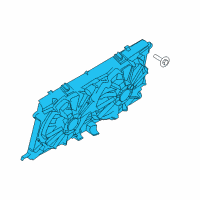 OEM Ford Fan Module Diagram - HL3Z-8C607-D