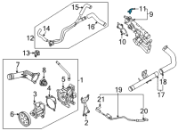 OEM Hyundai Santa Fe Sensor Assembly-Water Temperature Diagram - 39220-2S000