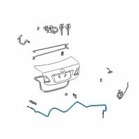 OEM Release Cable Diagram - 64607-12870