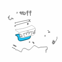 OEM 2009 Toyota Corolla Weatherstrip Diagram - 64461-02130