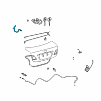 OEM 2011 Toyota Corolla Hinge Diagram - 64503-02130