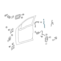 OEM 2012 Ford F-150 Lock Rod Diagram - 9L3Z-1521852-AA