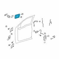 OEM Lincoln Mark LT Handle, Outside Diagram - CL3Z-1522404-DRPTM