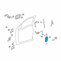 OEM Ford F-150 Latch Diagram - BL3Z-54264A26-A