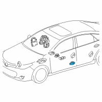 OEM Toyota Avalon Side Sensor Diagram - 89173-07020