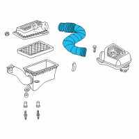 OEM 1997 Dodge Dakota Air Cleaner Hose Diagram - 53030761