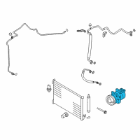 OEM 2016 Nissan Juke Compressor Wo Clutch Diagram - 92610-1KA3D