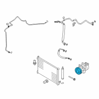 OEM Nissan Clutch Assy-Compressor Diagram - 92660-1KC7B