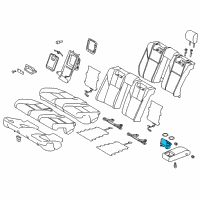 OEM Toyota Avalon Cup Holder Diagram - 72806-07020-A0