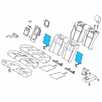 OEM 2013 Toyota Avalon Heater Assembly, Seat Ba Diagram - 87530-07011