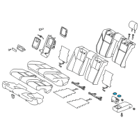 OEM 2017 Toyota Avalon Cup Holder Insert Diagram - 72848-0T010