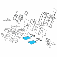 OEM 2014 Toyota Avalon Heater Assembly, Seat Diagram - 87510-07011