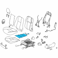 OEM 2017 Toyota Corolla Seat Cushion Heater Diagram - 87510-02310