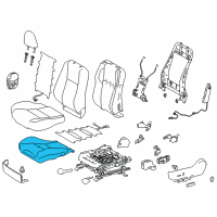 OEM 2016 Toyota Corolla Seat Cushion Pad Diagram - 71512-02541