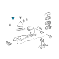OEM 2002 Ford Focus Cup Holder Diagram - 3S4Z-5413562-AAA