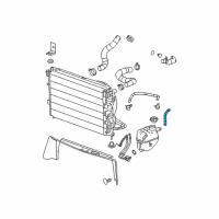 OEM 2006 Pontiac Torrent Coolant Recovery Reservoir Overflow Hose Diagram - 15781529