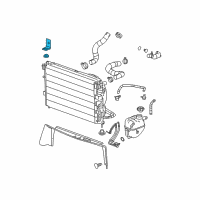 OEM 2009 Chevrolet Equinox Bracket Asm-Radiator Upper Diagram - 22726783