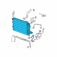 OEM 2008 Chevrolet Equinox Radiator Assembly Diagram - 15781369