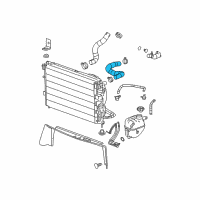 OEM 2009 Pontiac Torrent Radiator Inlet Hose (Upper) Diagram - 15781526