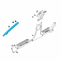 OEM 2015 Hyundai Azera Trim Assembly-Front Pillar LH Diagram - 85810-3V900-YDA