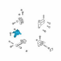 OEM Kia Engine Mounting Bracket Assembly Diagram - 218102T000