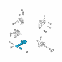 OEM 2011 Kia Optima Roll Rod Bracket Assembly Diagram - 219502T100