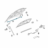 OEM 2010 Dodge Charger Hood Prop Diagram - 5112141AD