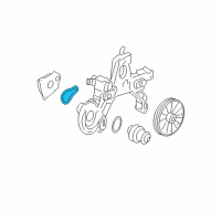 OEM 2003 Cadillac DeVille Water Pump Assembly Gasket Diagram - 12600020