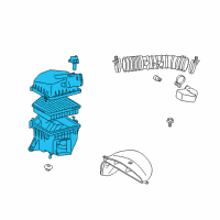 OEM 2014 Lexus IS350 Cleaner Assy, Air W/Element Diagram - 17700-31642