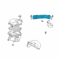 OEM 2012 Lexus IS250 Hose, Air Cleaner Diagram - 17881-31260