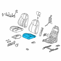 OEM 2019 Honda Insight Pad Complete Right, Front Cushion Diagram - 81137-TXM-A81