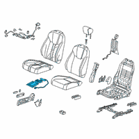 OEM 2020 Honda Insight Heater Complete Right, Front Diagram - 81134-TXM-A61