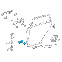 OEM 2018 Toyota Corolla iM Handle, Inside Diagram - 69205-12240-C0